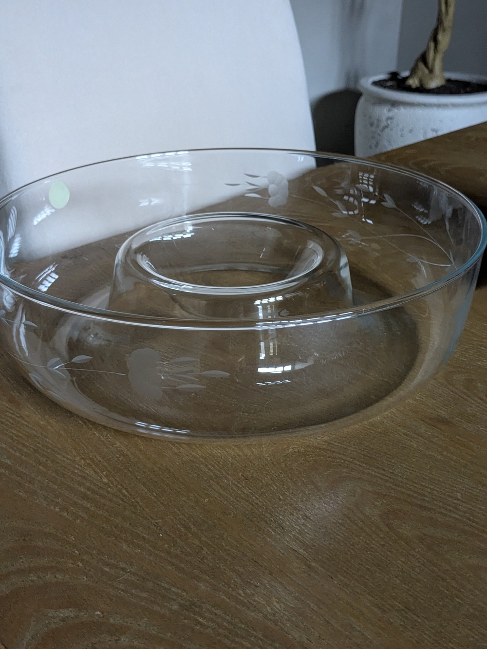 Vintage Princess House Heritage Crystal Chip and Dip Bowl #401 - NIB (New in Box